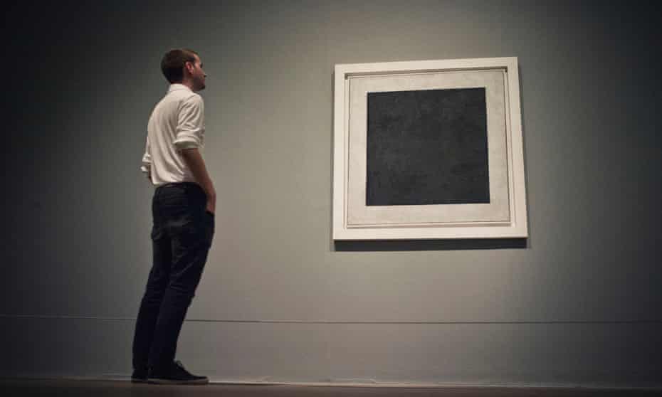 Malevich’s Black Square on display at Tate Modern last year. 