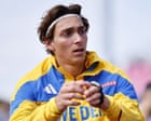 Mondo Duplantis leads men's pole vault at European athletics championships