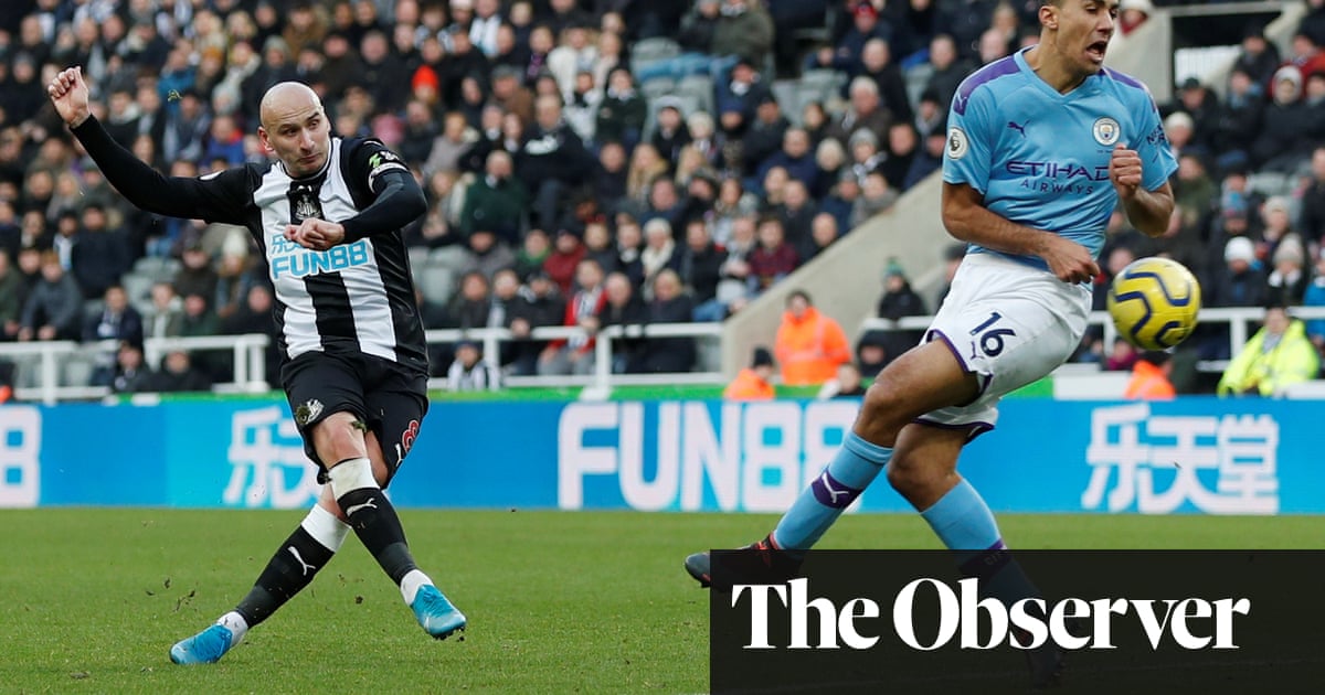 Newcastle’s Shelvey matches De Bruyne brilliance to peg back Manchester City
