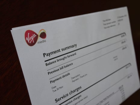 A Virgin Media bill.