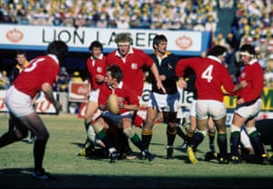 John Robbie in action for the Lions against South Africa in Pretoria in July 1980.