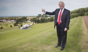 Donald Trump on one of his golf courses.