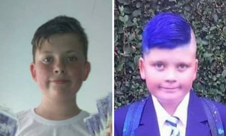 Blake Barrass, 14, and Tristan Barrass, 13.