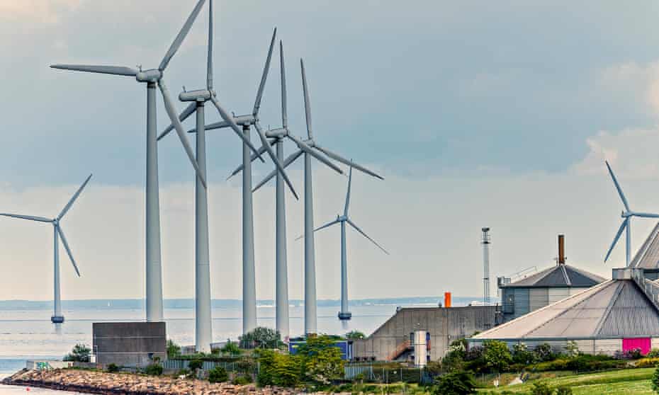 A wind farm in Copenhagen.