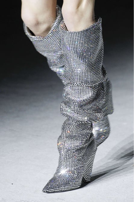 Borrowed... Disco boots, from Saint Laurent’s AW17 collection.