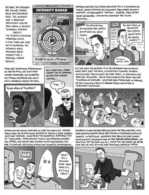 David Squires animation astir Australia world cup, sheet 1