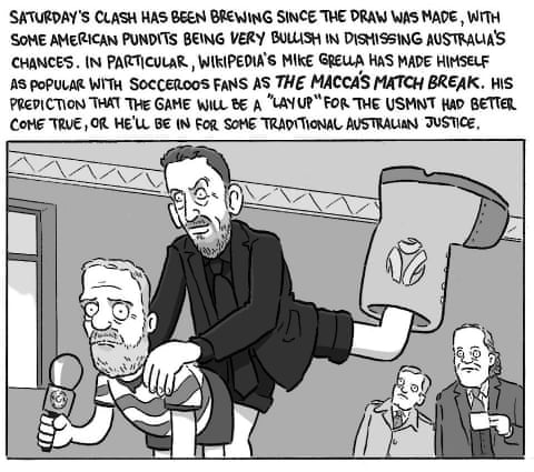David Squires animation astir Australia world cup, sheet 6