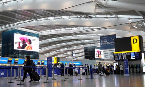 Heathrow departures hall at Terminal 5