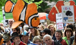 A rally against the Adani coalmine in Melbourne