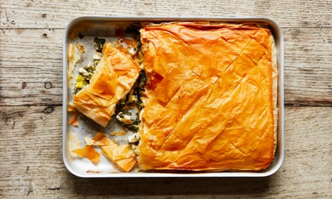 Thomasina Miers' recipe for spinach and feta filo pie Food The