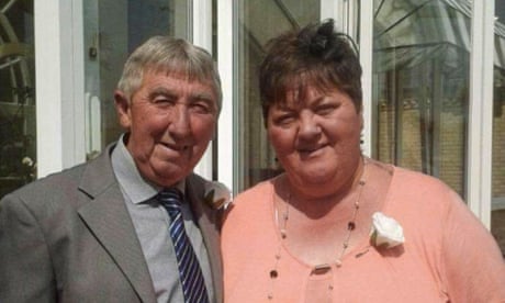 Lyn Brind with her partner Richard Bunton.