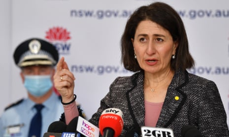 NSW Premier Gladys Berejiklian speaks during a press conference in Sydney