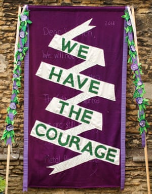 Banner by Metal Culture, Peterborough, working with artists Kate Genever and Katie Smith