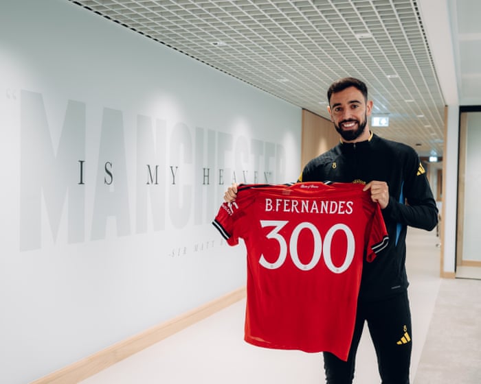 Bruno Fernandes still committed to Manchester United before landmark 300th game: football – live