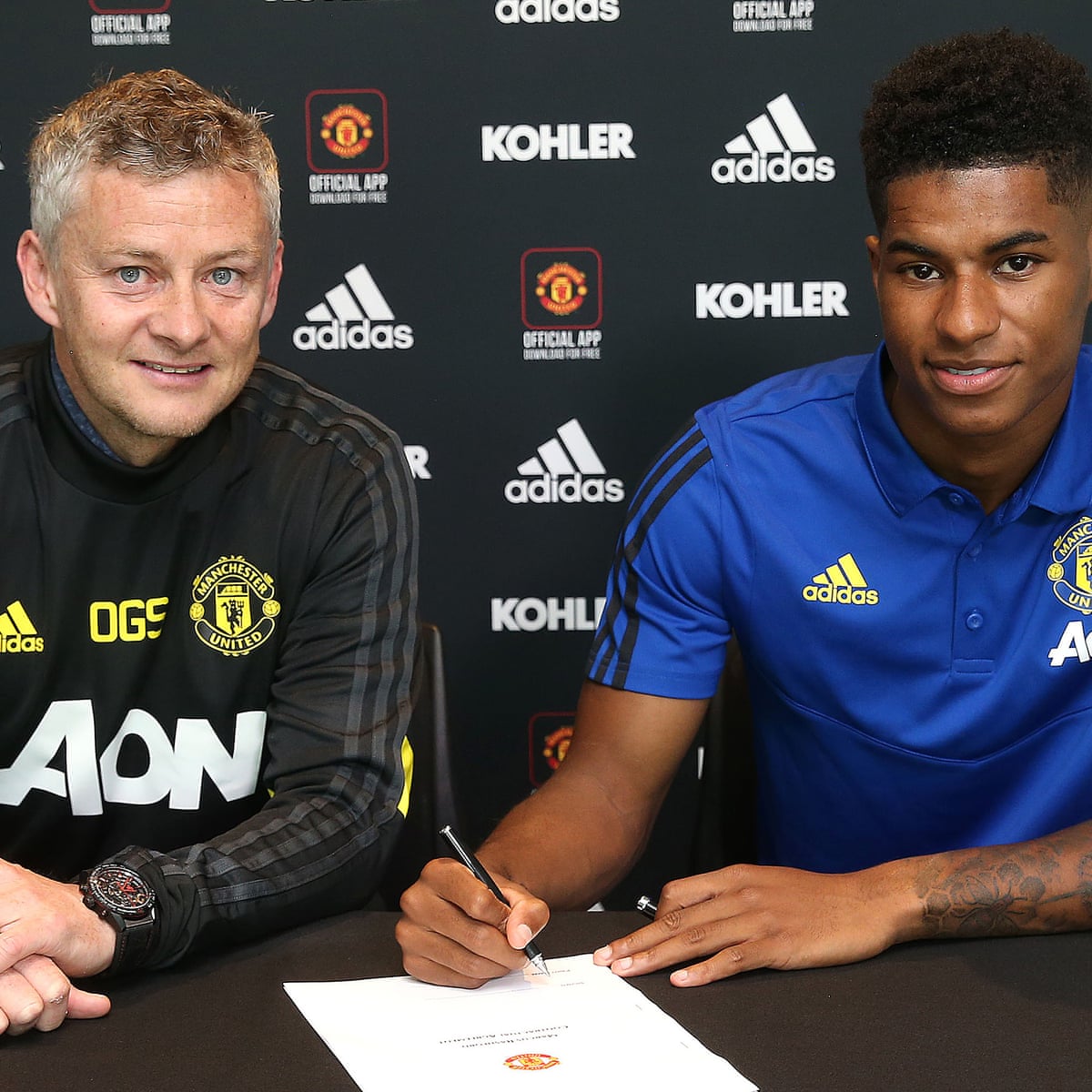 Marcus Rashford Signs Four Year Contract At Manchester United Football The Guardian