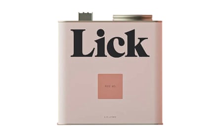 A pot of Lick terracotta paint