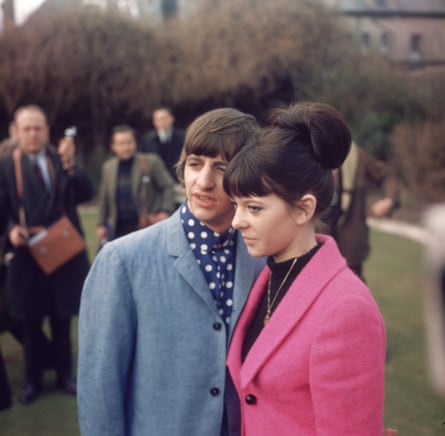 Ringo and Maureen on honeymoon in Hove in 1965.