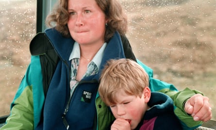 Alison Hargreaves and son Tom Ballard in 1995.