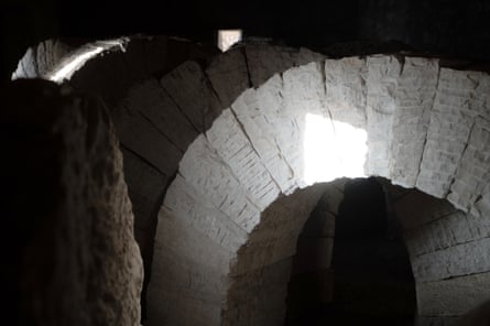 La Ferme Belon, where ‘huge interlinked semicircular stone arches look like a dragon’s body swimming through earth’.