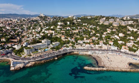 Marseille's Corniche Kennedy and the city.