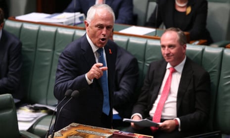 Malcolm Turnbull during question time in the House of Representatives on Tuesday afternoon. 