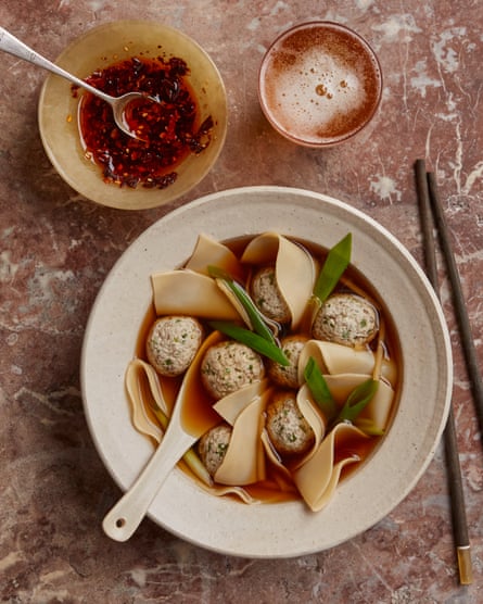 Ravinder Bhogal’s ‘cheat’s’ dumpling soup.