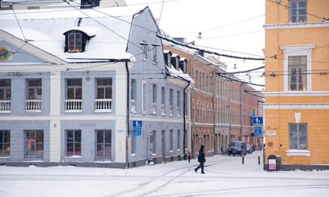 Helsinki street outside the City Museum