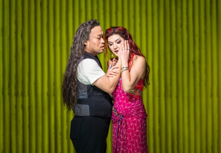 igul Akhmetshina (Dalila) and SeokJong Baek (Samson) in Samson et Dalila at the Royal Opera House, May 2026.