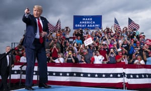 Donald Trump at a campaign rally Tuesday in Winston-Salem, North Carolina.