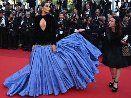 The American model Olivia Culpo arrives for the premiere of the film Asteroid City.