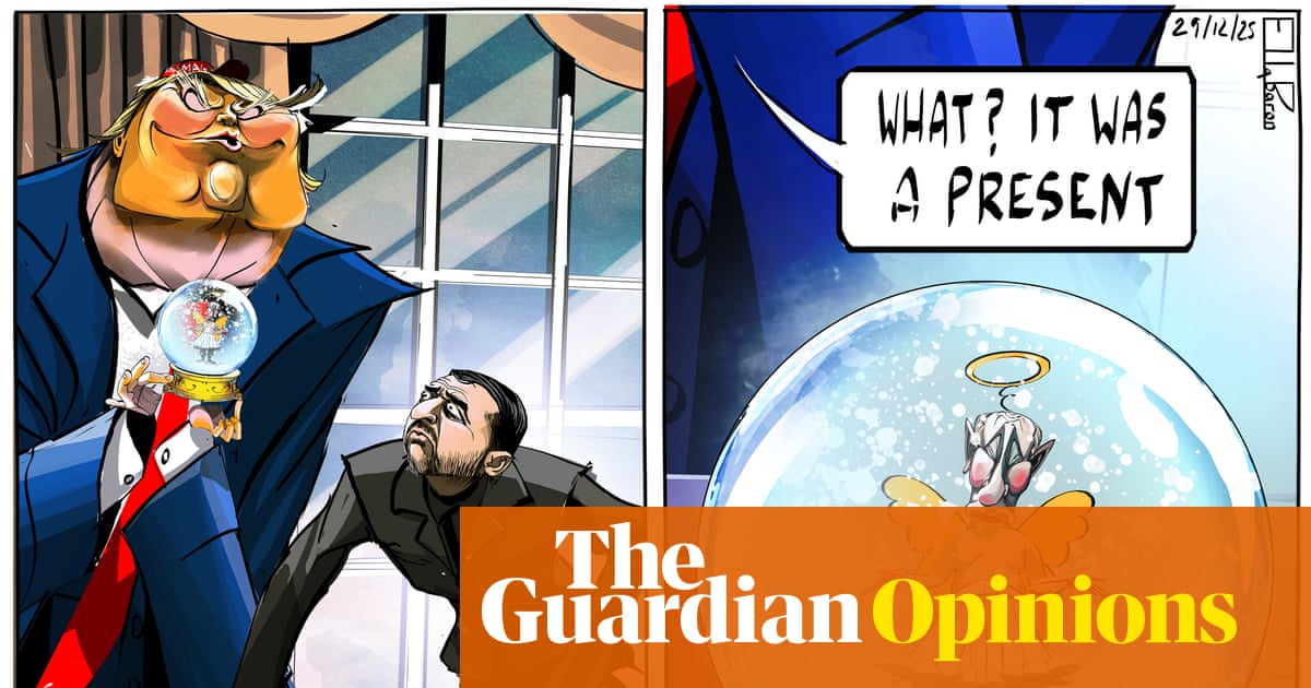 Ella Baron on Trump and Zelenskyy’s Ukraine peace talks – cartoon