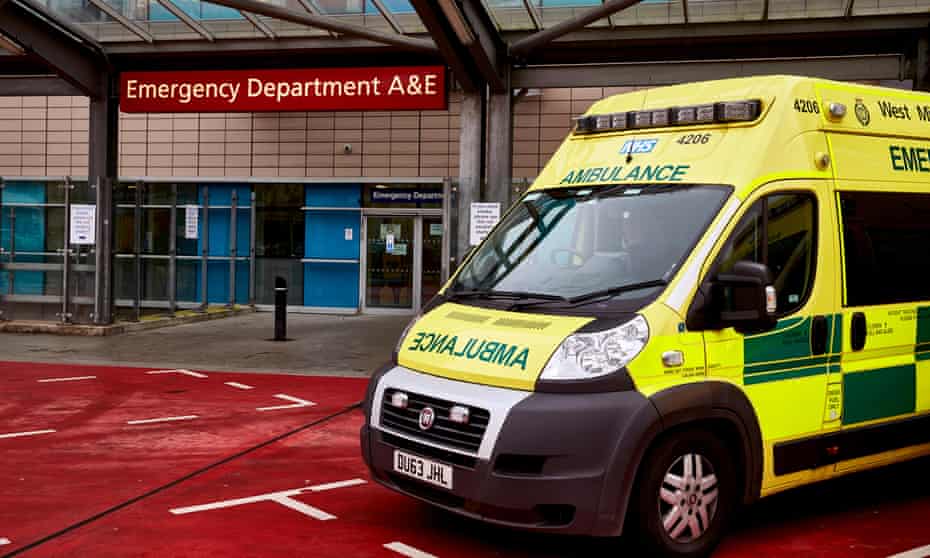 accident and emergency department entrance at QE hospital in birmingham