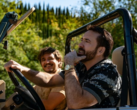 Pedro Pascal and Nicolas Cage in The Unbearable Weight of Massive Talent.