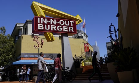 An In-N-Out Burger sign in San Francisco. Debate split along party lines, with Republicans opposed.