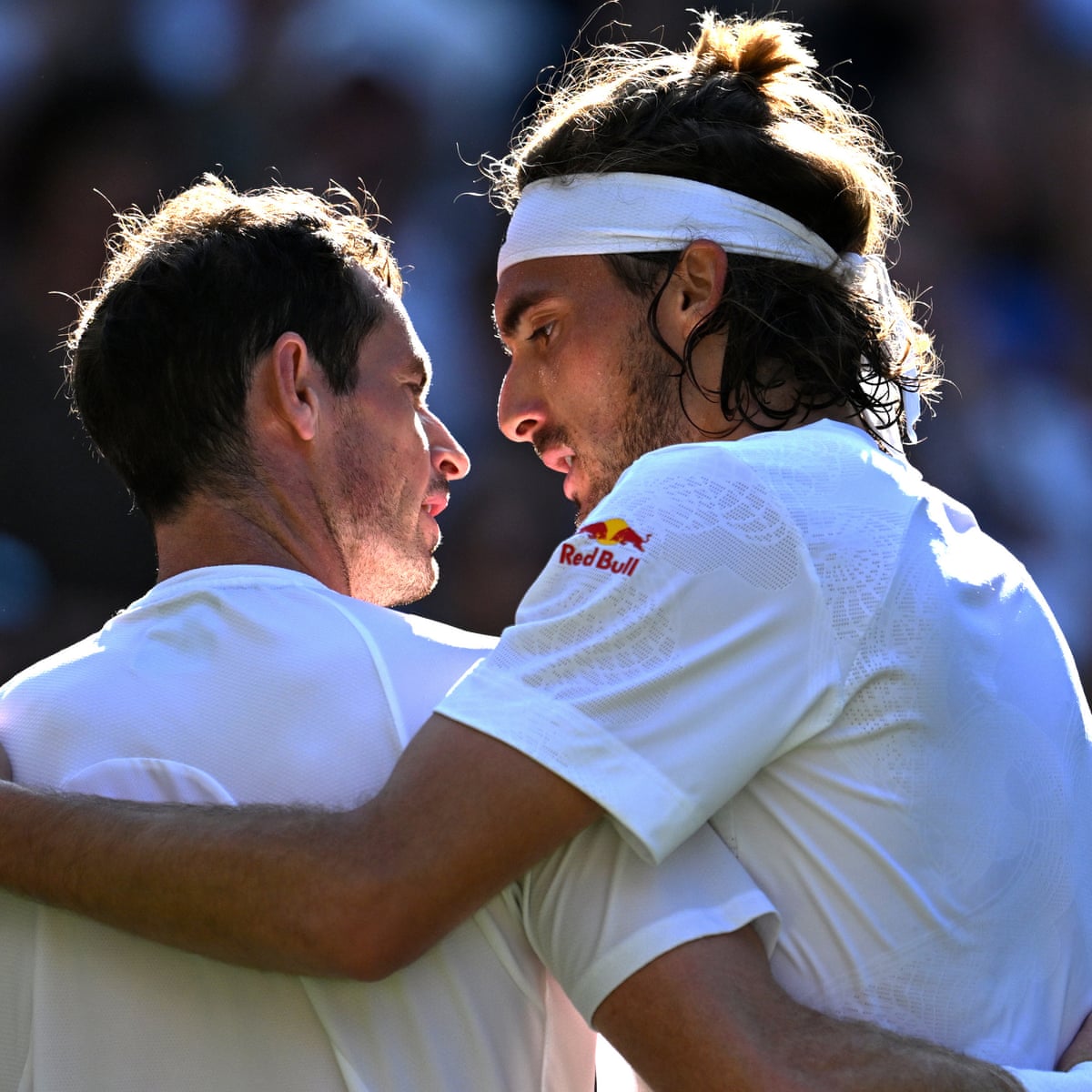 Stefanos Tsitsipas hits his peak to send Andy Murray out of Wimbledon | Wimbledon 2023 | The Guardian