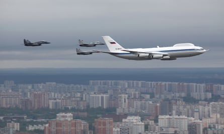 The Ilyushin Il-80 is a mobile command post designed to keep top Russian officials alive and in command of the military during a nuclear conflict