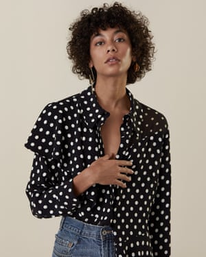 Finery’s Salterton polka-dot blouse, £89.