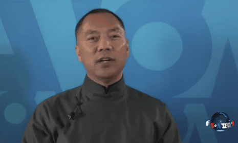 Chinese billionaire Guo Wengui who is wanted by Chinese authorities.