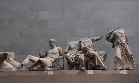 Longstanding dispute ... the Parthenon marbles on display at the British Museum in London.