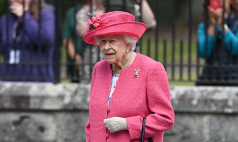 Queen Elizabeth II at Buckingham Palace in August.