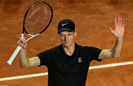 Jannik Sinner returns with a win to leave rocking Rome celebrating again | Tennis | The Guardian