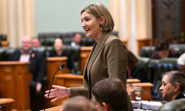 Shannon Fentiman during question time at Queensland Parliament in Brisbane on Wednesday.