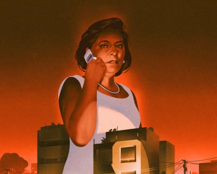 Illustration of woman on a phone