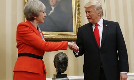 Donald Trump and Theresa May Oval Office