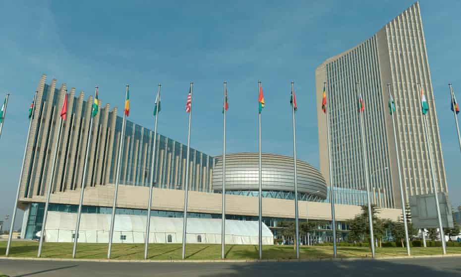 The African Union headquarters in Addis Ababa, Ethiopia, which was reportedly bugged by China for five years. 