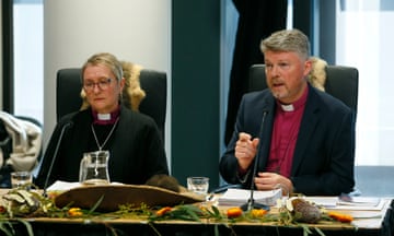 A supplied image of The Right Rev Dr Richard Treloar, Bishop Anglican Diocese of Gippsland and The Right Rev Genieve Blackwell, Assistant Bishop Anglican Diocese of Melbourne at the Yoorrook Justice Commission, Collingwood, Victoria, Wednesday, May 1, 2024. (AAP Image/Supplied by Yoorrook Justice Commission) NO ARCHIVING, EDITORIAL USE ONLY