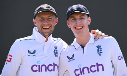 Joe Root (left) was full of praise for Harry Brook, who he said is ‘by far and away the best player in the world at the minute’.