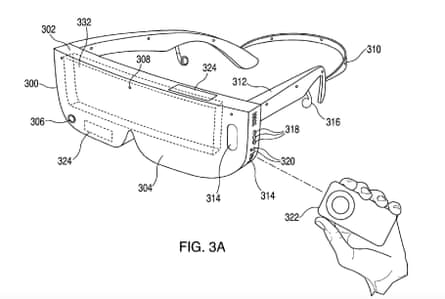 Apple’s patent for a headset that could be used for VR.
