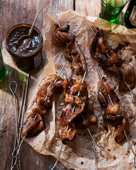barbecue pork skewers
