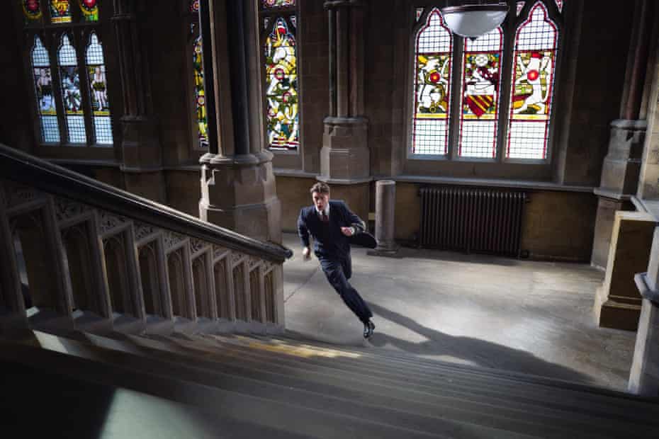 George MacKay in Rochdale City Hall, which was used as the Palace of Westminster